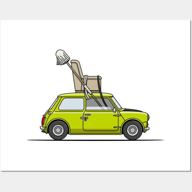 Mr Bean's Mini - Extra Bits Wall Art by JingleSnitch